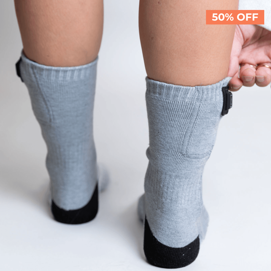 Heatable socks