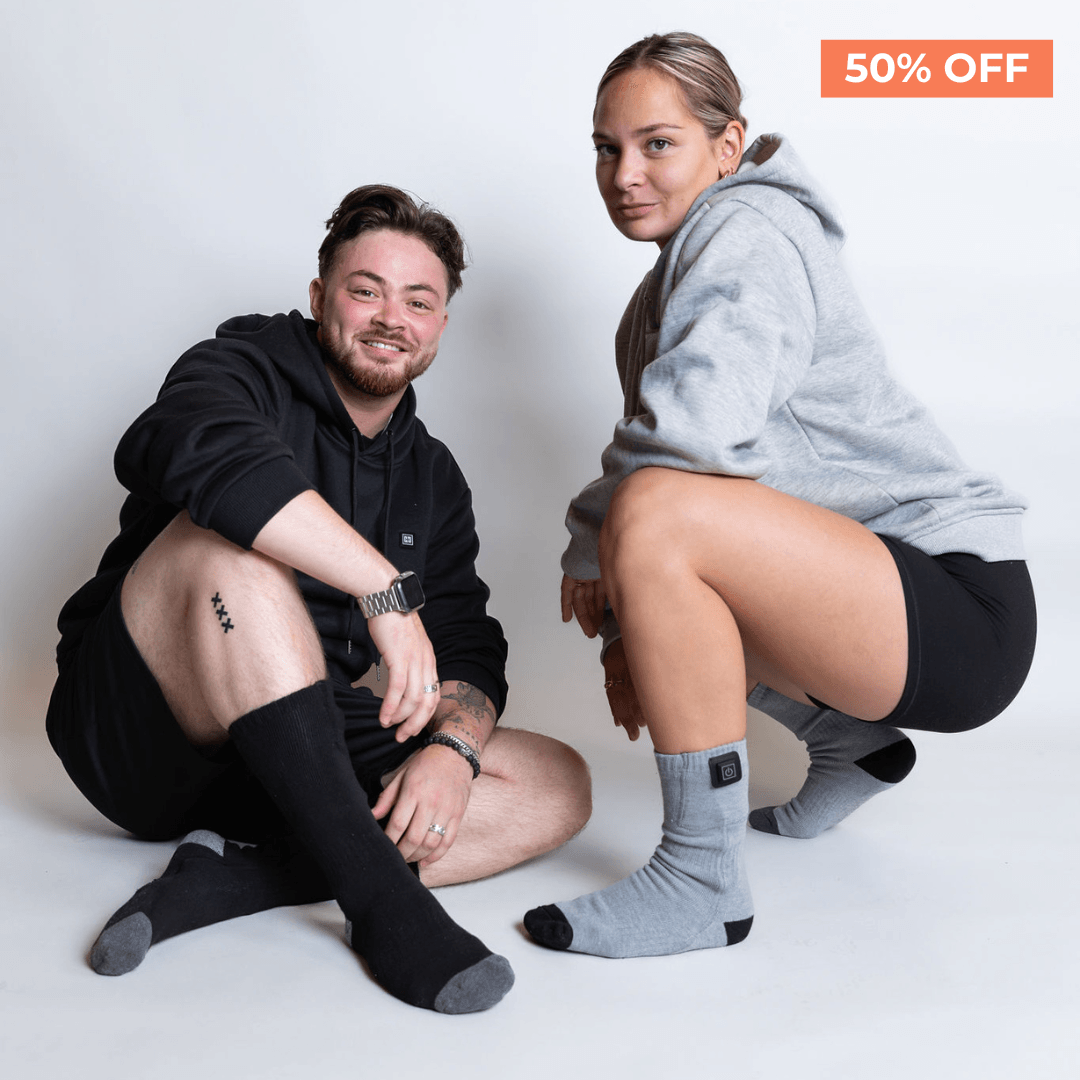 Heatable socks