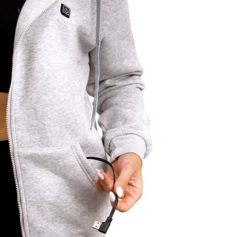 HeatZip-Hoody™ - Unisex Heatable Cardigan